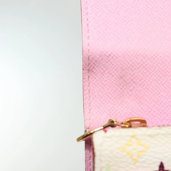 LOUIS VUITTON Multicolor Portefeuille Sarah Wallet White M93532 LV Auth 142372 - Picture 11 of 16